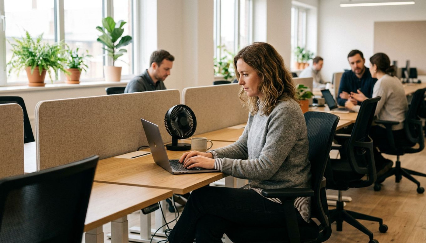 Ventilateurs silencieux : atout caché des bureaux en open space